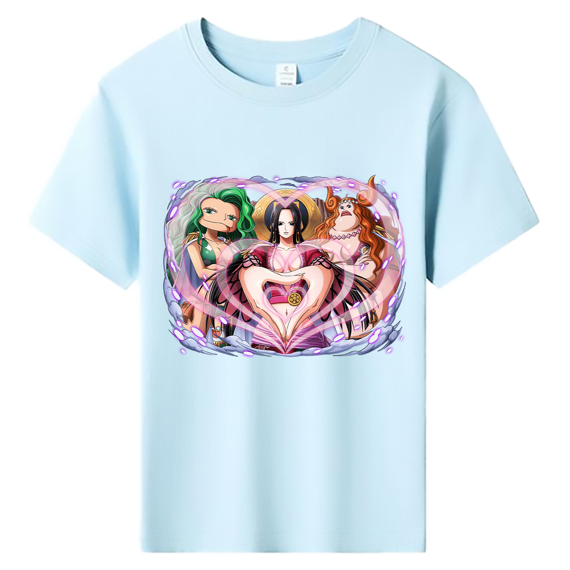ワンピース ボア・ハンコック ONE PIECE Boa·Hancock 綿100％キッズTシャツ（フロントプリント）